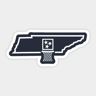 Tennessee Basketball (White) Sticker